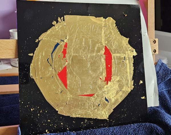 20260213_122232 Gold Leaf - Handcrafted Northern Soul “Keep The Faith” – 23ct Gold Leaf Artwork