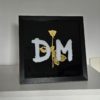 Reverse Gilded Glass Rose – Depeche Mode Inspired Gold Leaf Artwork