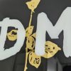 Reverse Gilded Glass Rose – Depeche Mode Inspired Gold Leaf Artwork