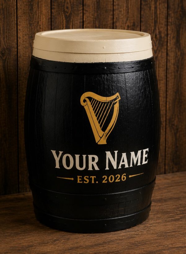 Personalised Hand Painted Whiskey Barrel