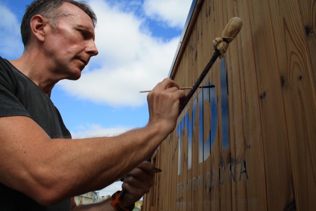 Traditional signwriting portfolio showing hand-painted lettering by Paul Richard Signwriter